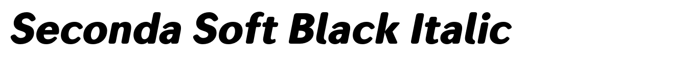 Seconda Soft Black Italic